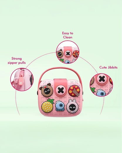Very Peri Pink Sling Bag-Daypack-EVA-For Infants