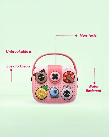 Very Peri Pink Sling Bag-Daypack-EVA-For Infants