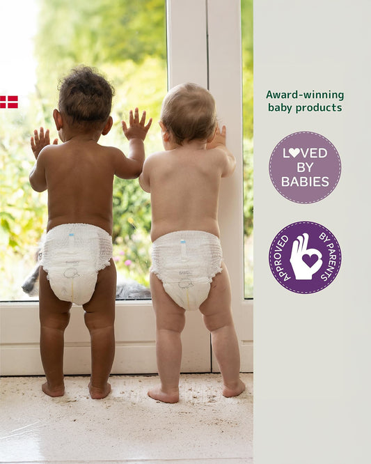 Bambo Nature Diaper Pants-Size 4, Large (7-12 Kg)-Chlorine Free-With Wetness Indicator-Dermatologically Tested