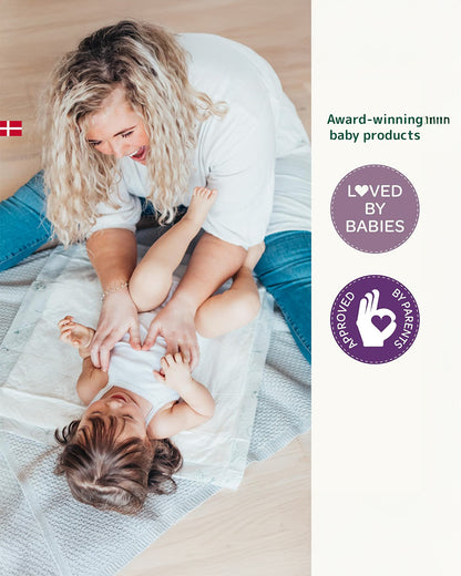 Bambo Nature Disposable Diaper Changing Mat-With 1000ml Absorbency-Dermatologically Tested-60x60cm