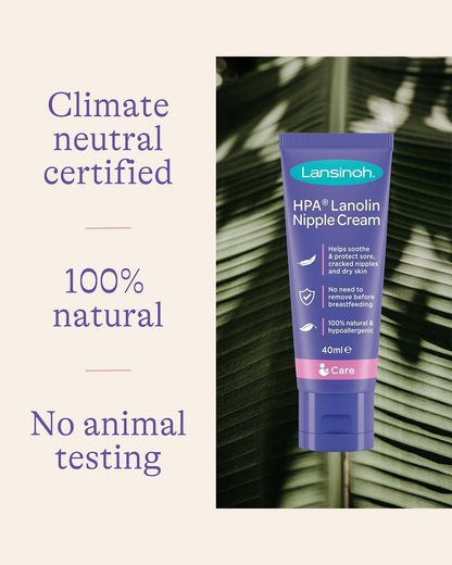 Lansinoh HPA Lanolin Nipple Cream-For Cracked, Dry & Sore Nipples-Breastfeeding Safe