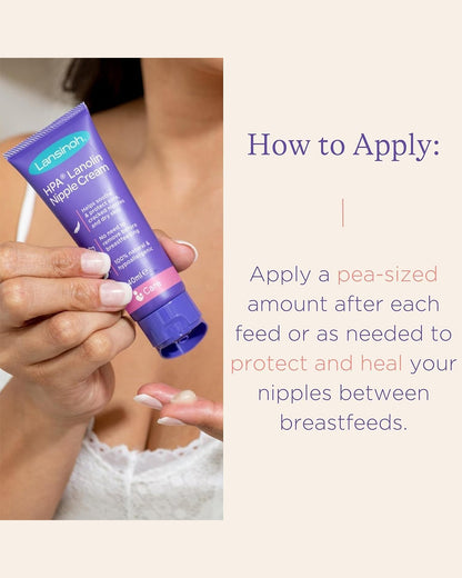 Lansinoh HPA Lanolin Nipple Cream-For Cracked, Dry & Sore Nipples-Breastfeeding Safe