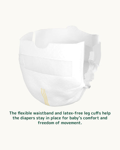 Bambo Nature Tape Diapers-Size 0, XXS (1-3 Kg)-Chlorine Free-With Wetness Indicator-Dermatologically Tested