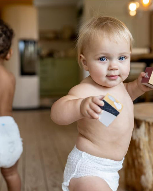 Bambo Nature Diaper Pants-Size 4, Large (7-12 Kg)-Chlorine Free-With Wetness Indicator-Dermatologically Tested