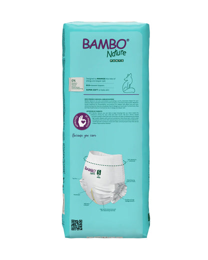 Bambo Nature Diaper Pants-Size 5, XL (11-17 Kg)-Chlorine Free-With Wetness Indicator-Dermatologically Tested