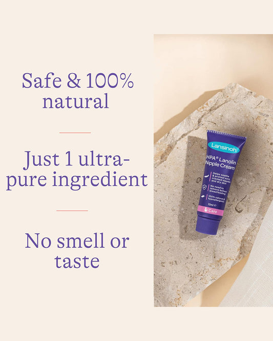 Lansinoh HPA Lanolin Nipple Cream-For Cracked, Dry & Sore Nipples-Breastfeeding Safe