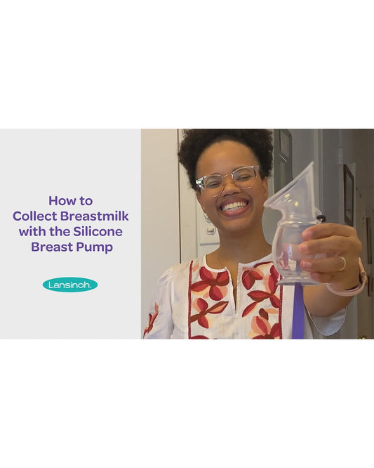 Lansinoh Silicone Breast Pump-Includes Adjustable Neck Strap-Suction Base-BPA Free-105ml