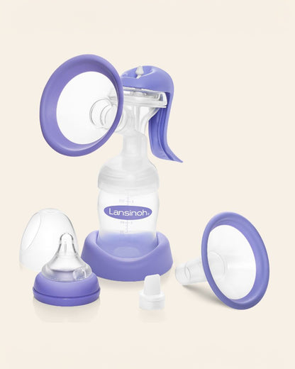 Lansinoh Manual Breast Pump With Dual Suction Mode-BPA Free-Convenient & Portable