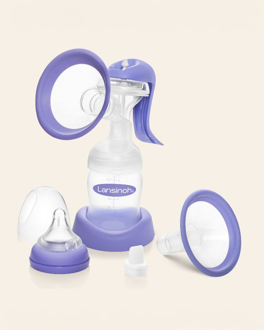 Lansinoh Manual Breast Pump With Dual Suction Mode-BPA Free-Convenient & Portable