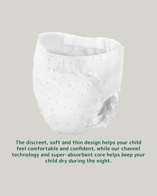 Bambo Nature Dreamy Night Pants-Large (35-50 Kg)-Skin Friendly & Ultra Absorbent-Ultra Flexible Waistband-For 8 to 15Y
