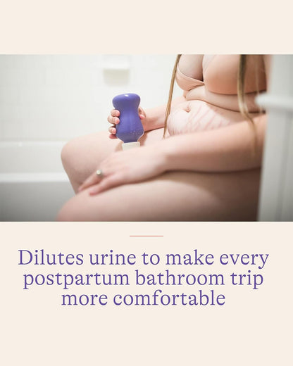 Lansinoh Post-Birth Perineal Wash Bottle-Angled Spout-Helps Cleanse Hard to reach Areas-with Travel Wash Pump