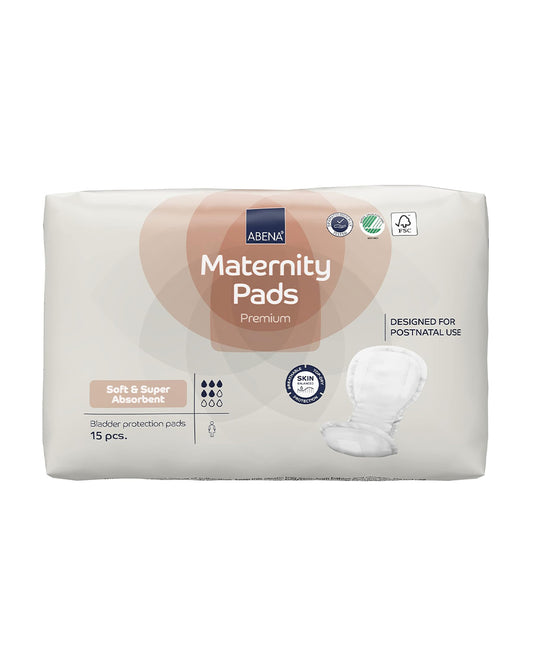 Abena Premium Maternity Pads-Super Absorption & Soft Disposable Pads-For Post Delivery Heavy Flow