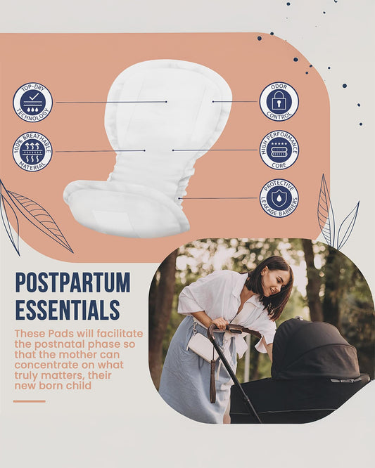 Abena Premium Maternity Pads-Super Absorption & Soft Disposable Pads-For Post Delivery Heavy Flow