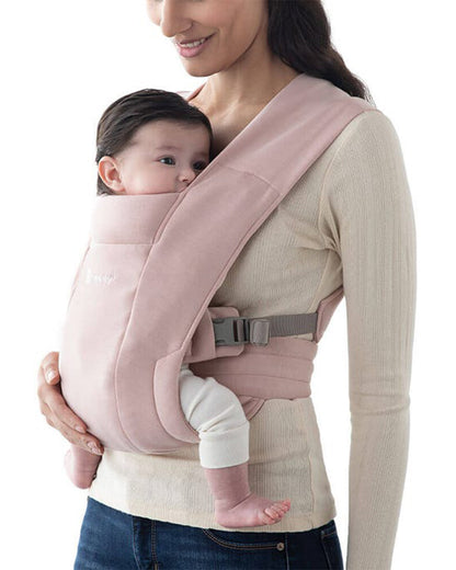 Ergobaby Embrace Baby Carrier-With 3 Carry Positions-Hip Healthy Certified-Breastfeeding Friendly-Cushioned Neck Support-For 0 to 18M (3.2 to 11.3 Kg)-Blush Pink