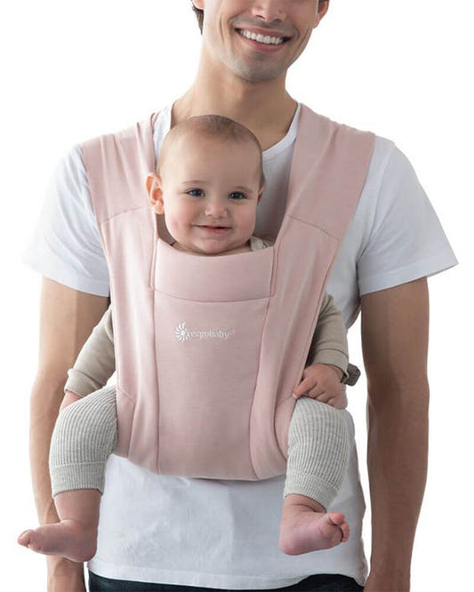 Ergobaby Embrace Baby Carrier-With 3 Carry Positions-Hip Healthy Certified-Breastfeeding Friendly-Cushioned Neck Support-For 0 to 18M (3.2 to 11.3 Kg)-Blush Pink