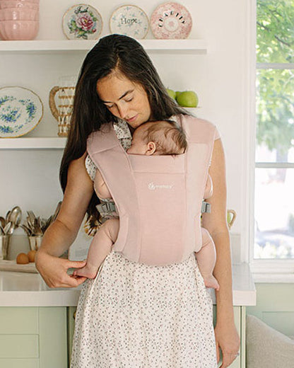 Ergobaby Embrace Baby Carrier-With 3 Carry Positions-Hip Healthy Certified-Breastfeeding Friendly-Cushioned Neck Support-For 0 to 18M (3.2 to 11.3 Kg)-Blush Pink