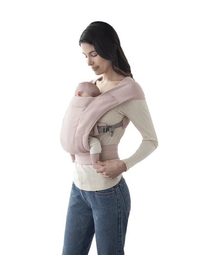 Ergobaby Embrace Baby Carrier-With 3 Carry Positions-Hip Healthy Certified-Breastfeeding Friendly-Cushioned Neck Support-For 0 to 18M (3.2 to 11.3 Kg)-Blush Pink
