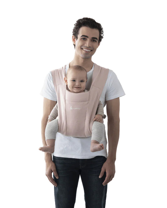 Ergobaby Embrace Baby Carrier-With 3 Carry Positions-Hip Healthy Certified-Breastfeeding Friendly-Cushioned Neck Support-For 0 to 18M (3.2 to 11.3 Kg)-Blush Pink