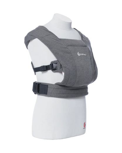 Ergobaby Embrace Baby Carrier-With 3 Carry Positions-Hip Healthy Certified-Breastfeeding Friendly-Cushioned Neck Support-For 0 to 18M (3.2 to 11.3 Kg)-Heather Grey