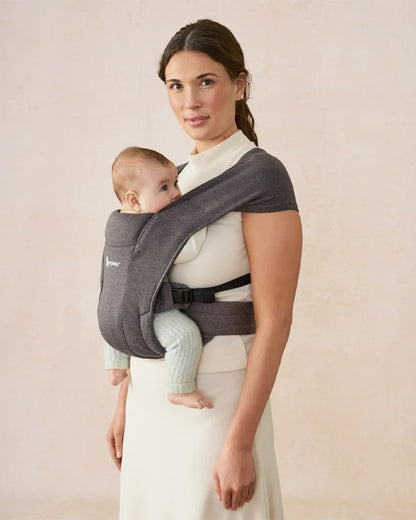 Ergobaby Embrace Baby Carrier-With 3 Carry Positions-Hip Healthy Certified-Breastfeeding Friendly-Cushioned Neck Support-For 0 to 12M (3.2 to 11.3 Kg)-Heather Grey