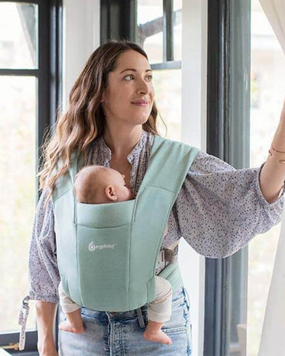 Ergobaby Embrace Baby Carrier-With 3 Carry Positions-Hip Healthy Certified-Breastfeeding Friendly-Cushioned Neck Support-For 0 to 18M (3.2 to 11.3 Kg)-Jade