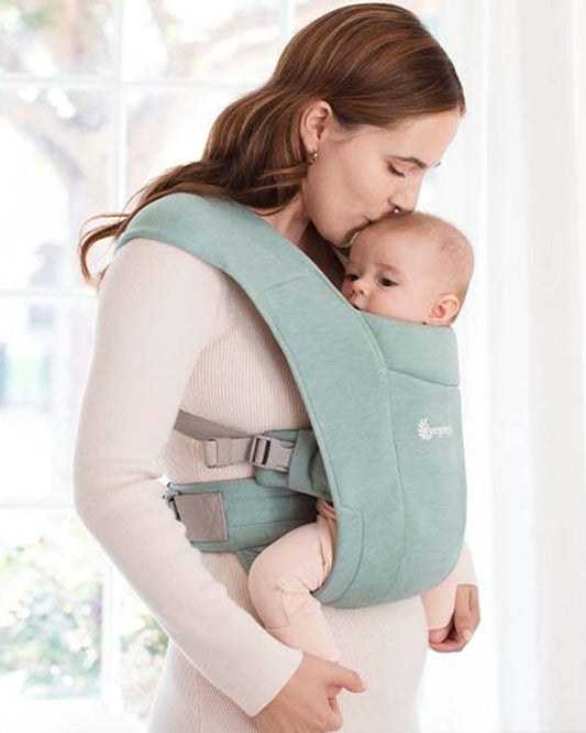 Ergobaby Embrace Baby Carrier-With 3 Carry Positions-Hip Healthy Certified-Breastfeeding Friendly-Cushioned Neck Support-For 0 to 18M (3.2 to 11.3 Kg)-Jade