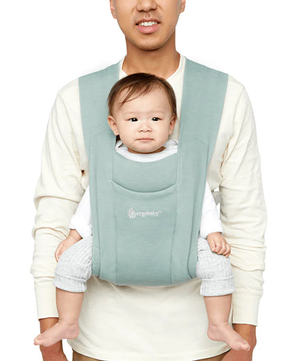 Ergobaby Embrace Baby Carrier-With 3 Carry Positions-Hip Healthy Certified-Breastfeeding Friendly-Cushioned Neck Support-For 0 to 18M (3.2 to 11.3 Kg)-Jade