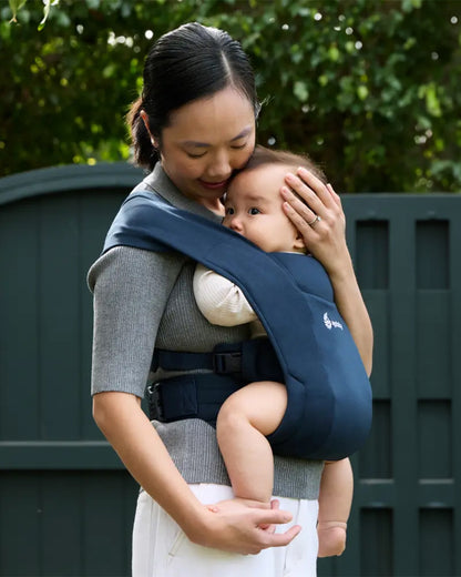 Ergobaby Embrace Baby Carrier-With 3 Carry Positions-Hip Healthy Certified-Breastfeeding Friendly-Cushioned Neck Support-For 0 to 12M (3.2 to 11.3 Kg)-Midnight Blue
