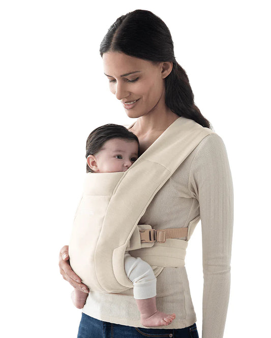 Ergobaby Embrace Baby Carrier-With 3 Carry Positions-Hip Healthy Certified-Breastfeeding Friendly-Cushioned Neck Support-For 0 to 18M (3.2 to 11.3 Kg)-Cream