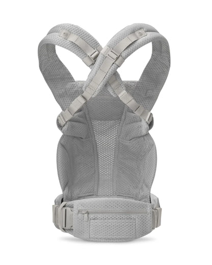 Ergobaby Omni Deluxe Mesh Baby Carrier-With 4 Carry Positions-SoftFlex Mesh For Easy Airflow-6 Storage Pockets-Adjustable Head Support-Breastfeeding Friendly-For 0 to 4Y (3.2 to 20 Kg)-Pearl Grey