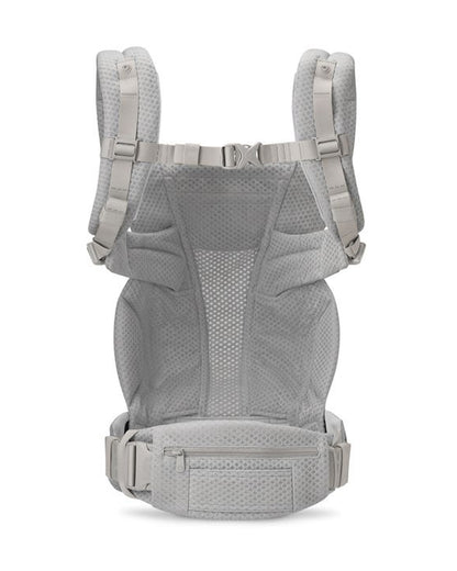 Ergobaby Omni Deluxe Mesh Baby Carrier-With 4 Carry Positions-SoftFlex Mesh For Easy Airflow-6 Storage Pockets-Adjustable Head Support-Breastfeeding Friendly-For 0 to 4Y (3.2 to 20 Kg)-Pearl Grey
