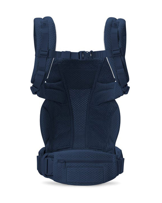 Ergobaby Omni Deluxe Mesh Baby Carrier-With 4 Carry Positions-SoftFlex Mesh For Easy Airflow-6 Storage Pockets-Adjustable Head Support-Breastfeeding Friendly-For 0 to 4Y (3.2 to 20 Kg)-Midnight Blue