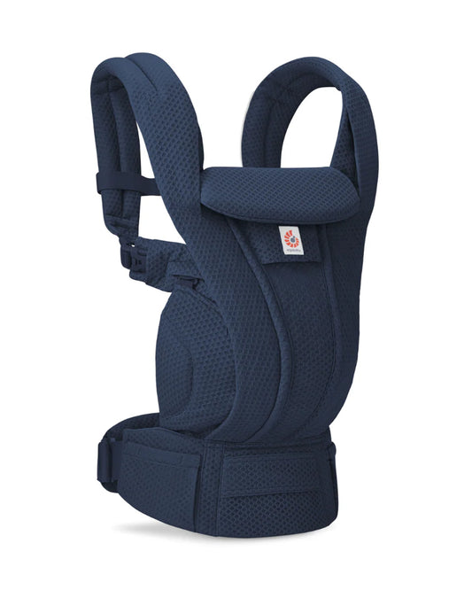 Ergobaby Omni Deluxe Mesh Baby Carrier-With 4 Carry Positions-SoftFlex Mesh For Easy Airflow-6 Storage Pockets-Adjustable Head Support-Breastfeeding Friendly-For 0 to 4Y (3.2 to 20 Kg)-Midnight Blue