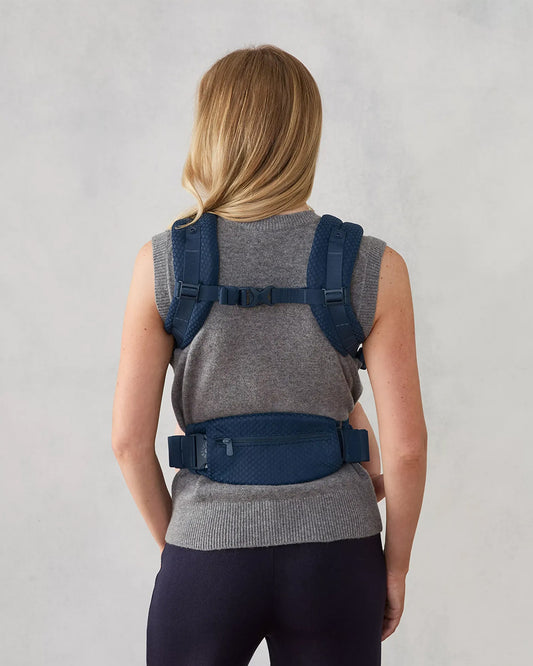 Ergobaby Omni Deluxe Mesh Baby Carrier-With 4 Carry Positions-SoftFlex Mesh For Easy Airflow-6 Storage Pockets-Adjustable Head Support-Breastfeeding Friendly-For 0 to 4Y (3.2 to 20 Kg)-Midnight Blue