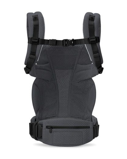 Ergobaby Omni Deluxe Mesh Baby Carrier-With 4 Carry Positions-SoftFlex Mesh For Easy Airflow-6 Storage Pockets-Adjustable Head Support-Breastfeeding Friendly-For 0 to 4Y (3.2 to 20 Kg)-Graphite Grey