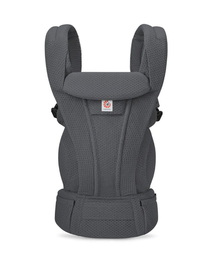 Ergobaby Omni Deluxe Mesh Baby Carrier-With 4 Carry Positions-SoftFlex Mesh For Easy Airflow-6 Storage Pockets-Adjustable Head Support-Breastfeeding Friendly-For 0 to 4Y (3.2 to 20 Kg)-Graphite Grey