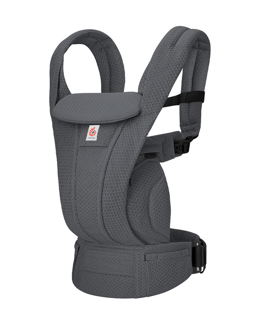 Ergobaby Omni Deluxe Mesh Baby Carrier-With 4 Carry Positions-SoftFlex Mesh For Easy Airflow-6 Storage Pockets-Adjustable Head Support-Breastfeeding Friendly-For 0 to 4Y (3.2 to 20 Kg)-Graphite Grey
