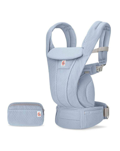 Ergobaby Omni Deluxe Mesh Baby Carrier-With 4 Carry Positions-SoftFlex Mesh For Easy Airflow-6 Storage Pockets-Adjustable Head Support-Breastfeeding Friendly-For 0 to 4Y (3.2 to 20 Kg)-Serene Blue