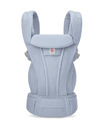 Ergobaby Omni Deluxe Mesh Baby Carrier-With 4 Carry Positions-SoftFlex Mesh For Easy Airflow-6 Storage Pockets-Adjustable Head Support-Breastfeeding Friendly-For 0 to 4Y (3.2 to 20 Kg)-Serene Blue