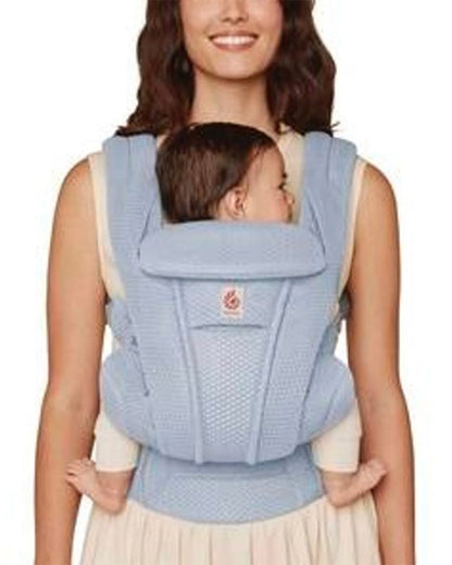 Ergobaby Omni Deluxe Mesh Baby Carrier-With 4 Carry Positions-SoftFlex Mesh For Easy Airflow-6 Storage Pockets-Adjustable Head Support-Breastfeeding Friendly-For 0 to 4Y (3.2 to 20 Kg)-Serene Blue
