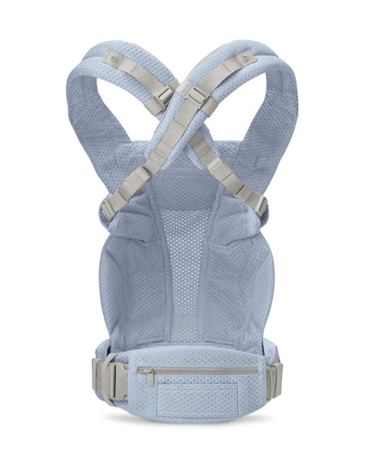 Ergobaby Omni Deluxe Mesh Baby Carrier-With 4 Carry Positions-SoftFlex Mesh For Easy Airflow-6 Storage Pockets-Adjustable Head Support-Breastfeeding Friendly-For 0 to 4Y (3.2 to 20 Kg)-Serene Blue