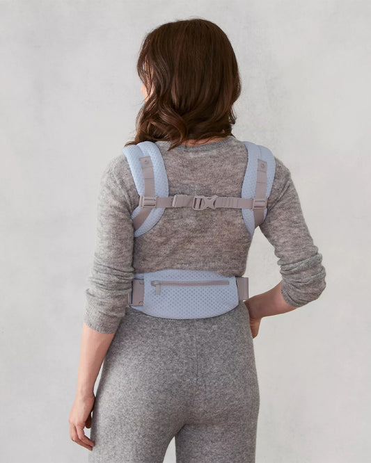 Ergobaby Omni Deluxe Mesh Baby Carrier-With 4 Carry Positions-SoftFlex Mesh For Easy Airflow-6 Storage Pockets-Adjustable Head Support-Breastfeeding Friendly-For 0 to 4Y (3.2 to 20 Kg)-Serene Blue