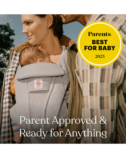Ergobaby Omni Deluxe Mesh Baby Carrier-With 4 Carry Positions-SoftFlex Mesh For Easy Airflow-6 Storage Pockets-Adjustable Head Support-Breastfeeding Friendly-For 0 to 4Y (3.2 to 20 Kg)-Serene Blue