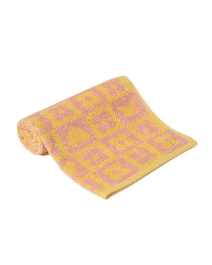 Mi Arcus Baby Bath Towel-100% Terry Cotton-Yellow