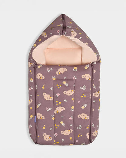 Mi Arcus Autumn Vibes Elderberry Baby Carrier Nest-With Hood Zip-Lightweight and Portable Baby Nest-Plum-For Infants