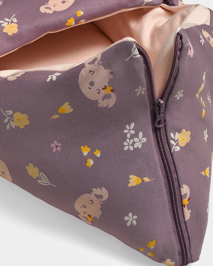 Mi Arcus Autumn Vibes Elderberry Baby Carrier Nest-With Hood Zip-Lightweight and Portable Baby Nest-Plum-For Infants