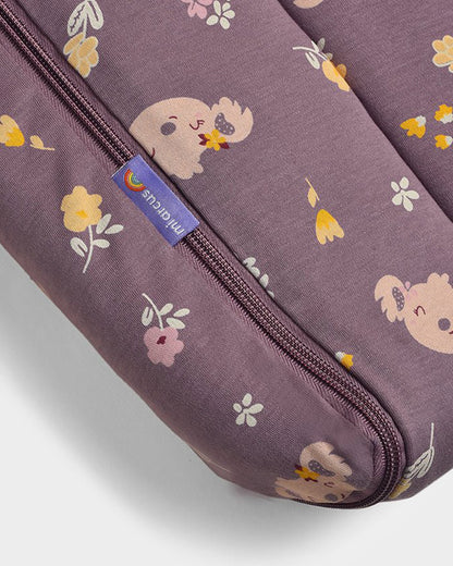 Mi Arcus Autumn Vibes Elderberry Baby Carrier Nest-With Hood Zip-Lightweight and Portable Baby Nest-Plum-For Infants