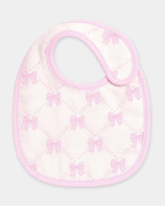 Mi Arcus 100% Cotton Muslin Bib-Velcro Closure-White-Pack of 2-For Infants