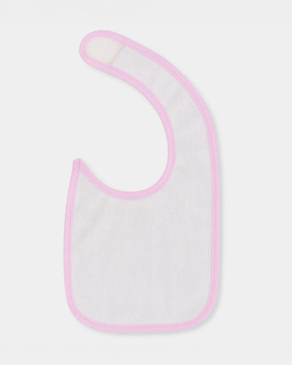 Mi Arcus 100% Cotton Muslin Bib-Velcro Closure-White-Pack of 2-For Infants