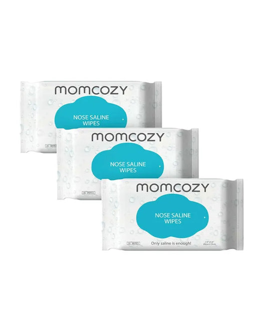 Momcozy Nose Saline Baby Wipes-Zero Hidden Allergen & pH Balancing-Unscented & Hypoallergenic